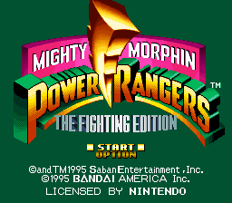 Mighty Morphin Power Rangers Fighting Edition screenshot 2 for Super Nintendo